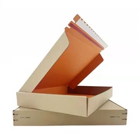 Boîte d'expédition en carton ondulé personnalisée avec logo, bande de déchirement imprimée, auto-adhésive, pour cadeaux, provenant de Chine