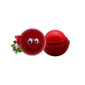 Bálsamo Labial en Forma de Bola Sonriente, 6 Colores, Precio de Fábrica al por Mayor, Bálsamo Labial Hidratante con Forma de Fruta para Niñas - Product Image 1