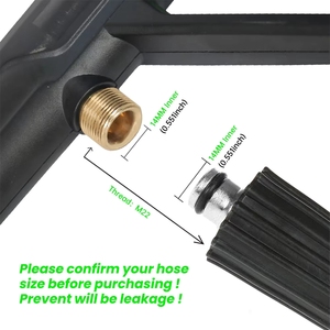 Pistola de Espuma de Alta Presión de 4000 PSI con Válvula de 2 Vías y Pistola de Agua de Doble Uso, Lavadora <span class=keywords><strong>a</strong></span> Presión, Acero Inoxidable 304, para Lavado de Autos - Product Image 3