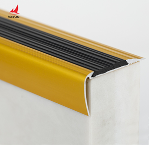 Embellecedor de transición de metal con cubiertas de <span class=keywords><strong>suelo</strong></span> de goma <span class=keywords><strong>antideslizantes</strong></span> <span class=keywords><strong>Tiras</strong></span> decorativas - Product Image 5