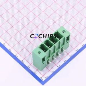 KF2EDGSRM-7.62-4P Plug-in Terminal Block Bent Lead Through Hole,P=7.62mm Board-to-Board / Socket Closed Screw Fixing 1x4P 7.62mm - Product Image 1