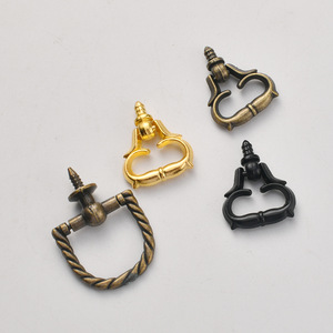 Mini Threaded Self Tapping Zinc Alloy Square Antique Bronze Drawer Handle Traditional Design Easy Installation - Product Image 3