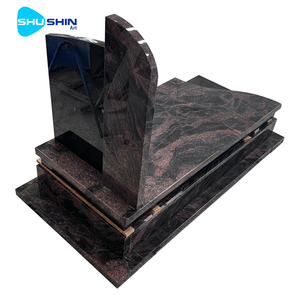 Monument funéraire de luxe en granit, design moderne, personnalisable, vente en gros directe usine Chine, pour cimetières - Product Image 6