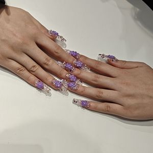 Накладные ногти Muhaha Trend Design с эффектным блеском и 3D-гравировкой - Product Image 6