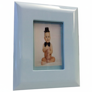 Cornice Fotografica in Plastica Parzialmente Piatta Azzurra - Product Image 2