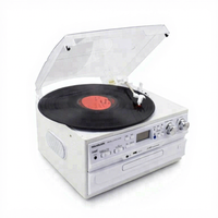 Lecteur de disques vinyles USB avec lecteur CD, cassette et radio