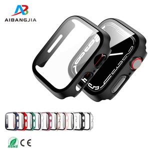 Protecteur d'écran en verre trempé transparent PC boîtier de montre intelligente pour <span class=keywords><strong>Apple</strong></span> <span class=keywords><strong>Watch</strong></span> série 11 couverture pour IWatch 10 9 8 7 6 - Product Image 1