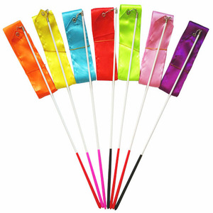 Cintas de Baile, Cintas para Gimnasia, Varitas de Cinta para Espectáculos de Talento/Baile Artístico/Tornear la Cinta sobre la Cabeza - Product Image 5