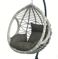 Meubles de jardin d'extérieur Chaise à panier suspendue Chaise à bascule suspendue en rotin et osier