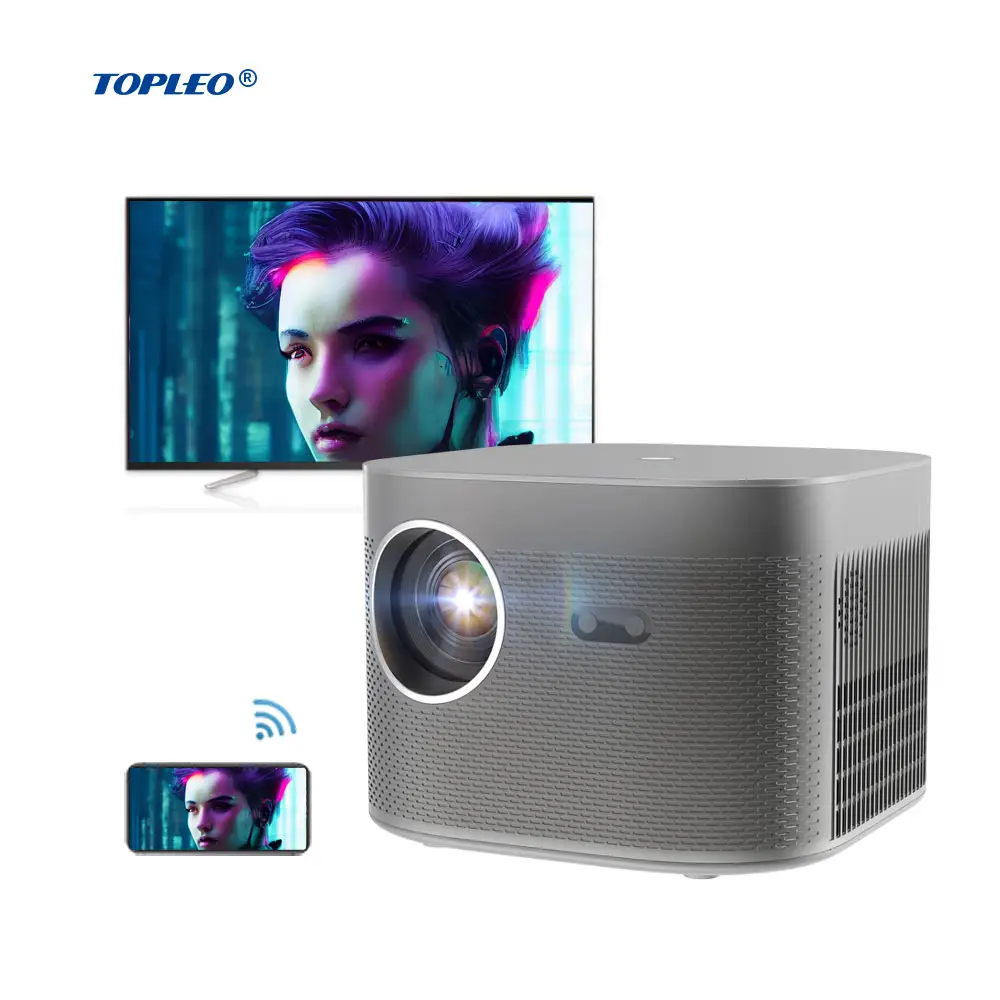 Topleo F18 проектор, голограмма, 3d объектив, Wi-Fi, светодиодный дисплей для события, Пико-экран, домашний кинотеатр, домашний мини-проектор