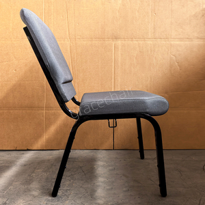 Chaise <span class=keywords><strong>de</strong></span> <span class=keywords><strong>théâtre</strong></span> empilable grise <span class=keywords><strong>de</strong></span> qualité supérieure, confortable et durable, avec porte-livre intégré, siège <span class=keywords><strong>de</strong></span> <span class=keywords><strong>théâtre</strong></span> interverrouillable, chaise d'église - Product Image 4