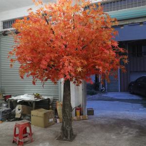 <span class=keywords><strong>Rami</strong></span> di <span class=keywords><strong>legno</strong></span> <span class=keywords><strong>decorativi</strong></span> e panno di seta lascia un albero di acero artificiale rosso alto 2.5m per esterno - Product Image 1