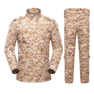 ACU Unisex Tactical Uniform in Desert Digital Camouflage Waterproof Twill Fabric Digital Print Technique