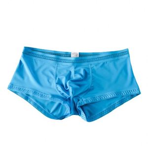 Nouvelles culottes d'été en soie glacée translucide pour hommes, boxers masculins respirants et confortables pour jeunes - Product Image 1