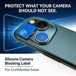 Custom <b>Logo</b> Silicone Camera Privacy Label Smartphone Camera Blocking <b>Sticker</b> - Product Image 2