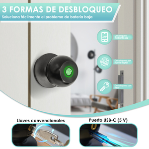 <span class=keywords><strong>Cerradura</strong></span> <span class=keywords><strong>Inteligente</strong></span> de Aluminio para Puerta con Cámara, Control de Acceso por Tarjeta y <span class=keywords><strong>Huella</strong></span> Dactilar, Compatible con la Aplicación TUYA, para Hogar y Dormitorio - Product Image 3