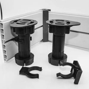 Kunststoff verstellbares Schrank bein Schwarzes Schrank tischbein mit Clips Kunststoff-Nivel lierfüße für Küchen schrank - Product Image 5
