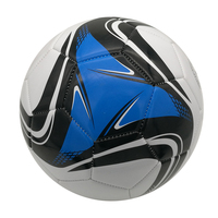 Ballon de football en PVC brillant de 1,6 mm, cousu à la machine, taille 5, pour ligue d'entraînement des adultes, cadeau promotionnel, 260-280 g
