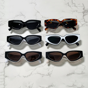 <span class=keywords><strong>Gafas</strong></span> <span class=keywords><strong>de</strong></span> Sol <span class=keywords><strong>de</strong></span> Diseño Moderno para Mujer, Color Block, Ovaladas, UV400, Retro, Económicas, con Bisagra <span class=keywords><strong>de</strong></span> Metal, Dropshipping 2025 - Product Image 2