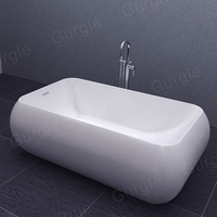 Baignoire de spa Baignoire à jets tourbillons Baignoires en acrylique avec massage Nouveau design Baignoire d'hydromassage intérieure moderne pour 2 personnes Égouttoir