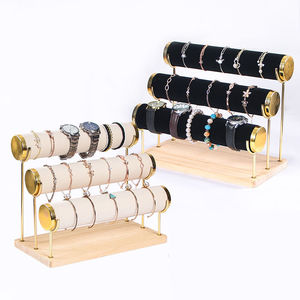 Fancy day đồ trang sức sang trọng Porte Montre cổ tay xem ban nhạc dây đeo đứng đồng hồ hiển thị - Product Image 5