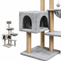 Arbre à chat haut et populaire avec panier en peluche pour chatons, modèle Condo, du fabricant