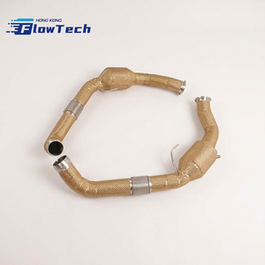 ท่อลงสเตนเลส 304 สำหรับรถปอร์เช่ พานาเมร่า 4S 971 2.9L V6 ทวินเทอร์โบ ระบบไอเสียไหลสูง ยูเออร์ 5 200 เซลล์ - Product Image 4