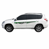 Autocollant vinyle latéral pour SUV : Kit de modification extérieure de voiture résistant aux UV avec emblème de course et graphiques de porte