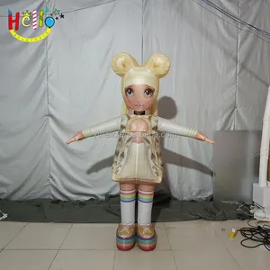 customized inflatable princess/infanta cartoon mascot walking costume