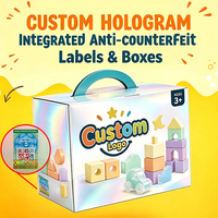 Boîte holographique personnalisée anti-contrefaçon avec vérification par code QR et pelliculage mat pour la marque d'enfants OEM en gros