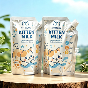 Bolsas con Boquilla Aluminizadas Impresas Personalizadas de Fábrica para Alimentos Líquidos para Mascotas, Caldo de Hueso, Leche de Cabra, Bebidas Nutritivas para Perros y Gatos - Product Image 6