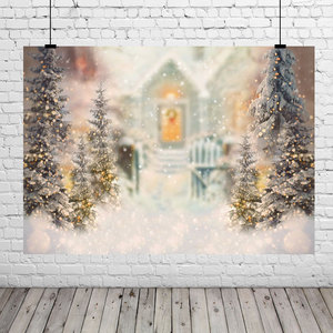 Winter Snow Portrait Backdrop for Photography Christmas Tree Snowflake <strong>Child</strong> Kids <strong>Background</strong> for <strong>Photo</strong> Studio <strong>Photo</strong> Call - Product Image 3