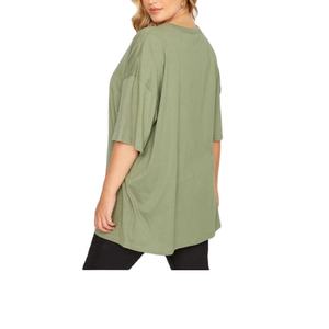 Nouveauté T-shirt grande taille 100% coton haute qualité pour femmes T-shirt Oneck à manches courtes pour femmes exportées de BD - Product Image 5