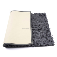 Paillasson ultra fin en fibre néoprène corail polaire Super absorbant antidérapant tapis de chambre à coucher moulage de qualité poil court