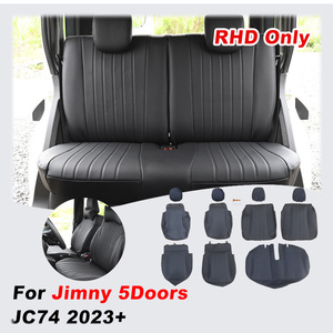 Housses <span class=keywords><strong>de</strong></span> siège auto complètes <span class=keywords><strong>Nomade</strong></span> Jimny pour Suzuki XL Jimny 5 portes JC74 2025 2026 conduite à droite en PU - Product Image 1
