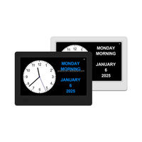 Neues Design WiFi-Verbindung Automatische Aktualisierung Uhrzeit Datum Wetter Digitaler Kalender Uhr 7 "8" 10 "Alzheimer Demenz Erinnerungs uhr