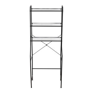 Porte-serviettes mural en acier inoxydable, design moderne et étanche, double niveau de rangement pour salle de bain - Product Image 5