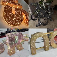 Enseigne lumineuse LED personnalisée MACCAN Star Diamond en acrylique, mini panneau de porte simple face, boîte à lumière pour centre commercial, bar, publicité