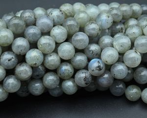 Perles de pierres précieuses rondes lisses en labradorite naturelle 4mm 6mm 8mm 10mm, perles en vrac pour la fabrication de bracelets, colliers et bijoux, vente en gros - Product Image 2