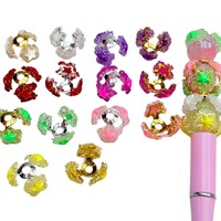 Perles de cristal pentagramme torique robustes, en alliage, avec revêtement sucré, pour la fabrication de bijoux DIY (bracelets, colliers)