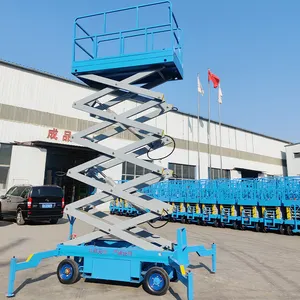 2024 New Product Semi Electric Aerial Working Lifting Table 8m Hydraulic Mobile Scissor Lift Platform