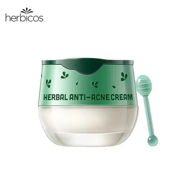 Herbicos - Creme de remoção de acne orgânico herbáceos anti-acne, creme hidratante para cuidados com a pele e rosto, com essência para remoção de acne, produto de venda por atacado