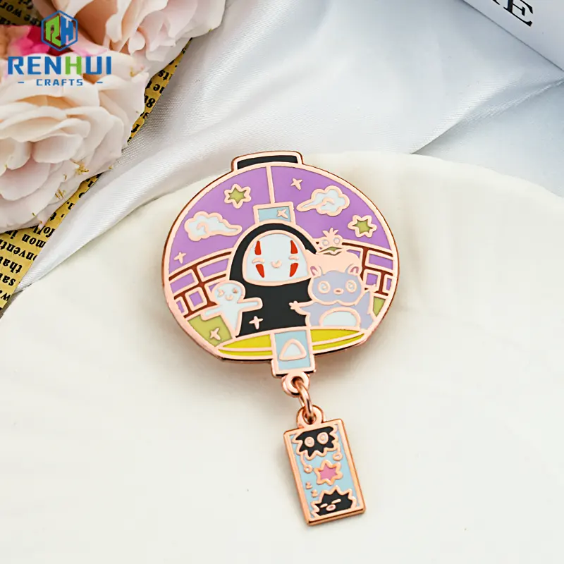 Metal Anime Fan Customized Pins Cheap High Quality Cheap Custom Metal Logo Hard Soft Enamel Badge
