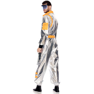 Disfraz de Astronauta de Moda <span class=keywords><strong>para</strong></span> Adultos, Traje Espacial Plateado <span class=keywords><strong>para</strong></span> Halloween, Juego de Roles, Disfraz con Accesorios - Product Image 4