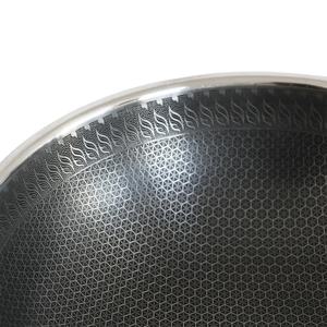 <span class=keywords><strong>Wok</strong></span> de 36 cm de Gran Capacidad, <span class=keywords><strong>Wok</strong></span> de Acero Inoxidable con Grabado de Doble Cara, <span class=keywords><strong>Wok</strong></span> Antiadherente con Doble Asa - Product Image 6