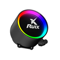 Boîtier de PC de jeu sans fil Ruix 360MM Pro ARGB Quare avec refroidisseur liquide pour processeur, radiateur d'ordinateur RGB AIO, refroidisseur d'eau