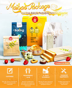 Sac d'emballage alimentaire jetable avec logo personnalisé, sac en papier kraft avec revêtement en aluminium et cire, pour boulangerie, pâtisserie, sandwich, pain, hamburger - Product Image 5