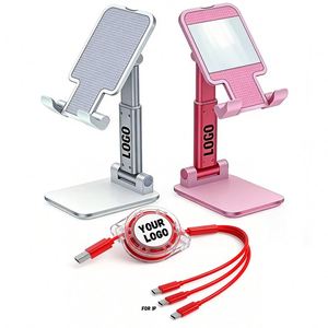 Soporte Plegable para Teléfono Celular con Logotipo Personalizado al por Mayor, Soporte Ajustable y Portátil para Escritorio, Compatible con Todos los Teléfonos - Product Image 1