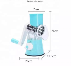 Coupe-légumes en plastique multi-trancheuse 3 en 1 <span class=keywords><strong>pour</strong></span> cuisine, trancheuse manuelle rotative à 3 lames <span class=keywords><strong>pour</strong></span> fruits - Product Image 4