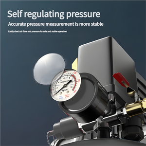 <span class=keywords><strong>Compresseur</strong></span> <span class=keywords><strong>d</strong></span>'<span class=keywords><strong>air</strong></span> à piston électrique portable sans huile 4x1680W de <span class=keywords><strong>150</strong></span> <span class=keywords><strong>litres</strong></span> avec pompe pour atelier et garage, alimenté par courant alternatif, fabriqué en Chine - Product Image 2